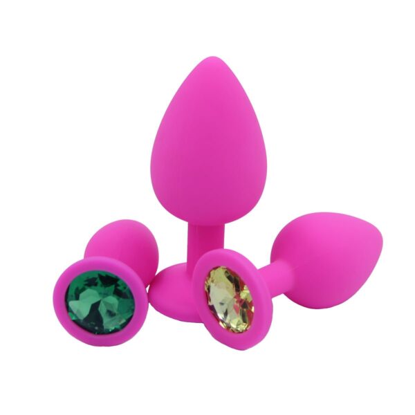 pink jewelled butt plug