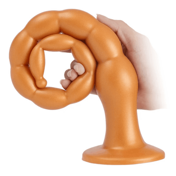 gold anal beads