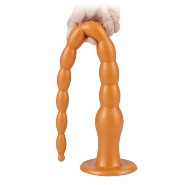 gold anal beads
