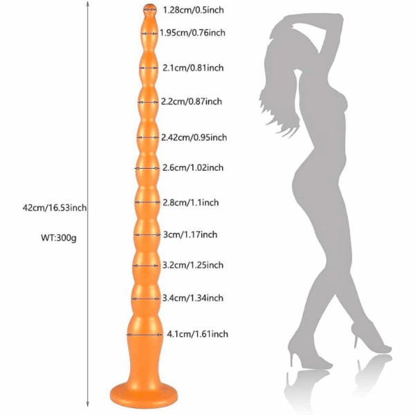 gold anal beads