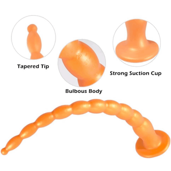 gold anal beads