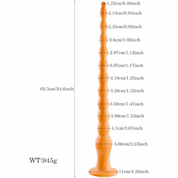 gold anal beads