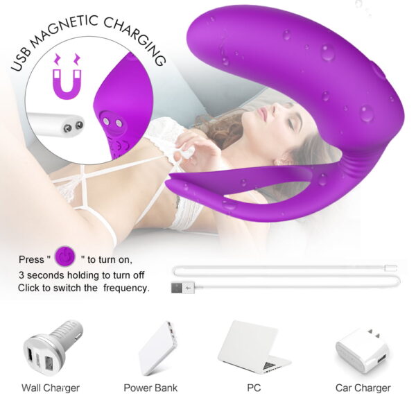 Couples Anal Toy with Vibrator Cock Ring
