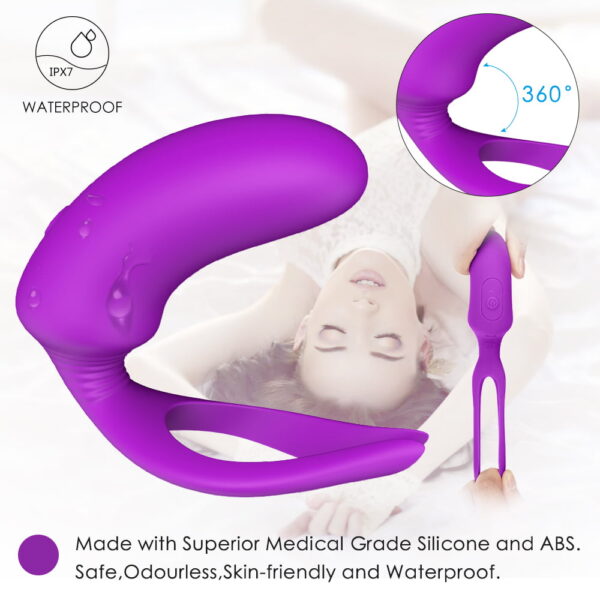 Couples Anal Toy with Vibrator Cock Ring