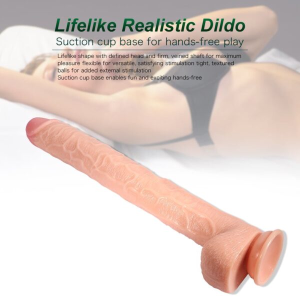 Sword Silicone Dildo With Balls And Suction Cup