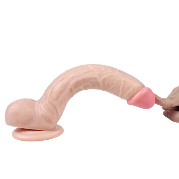 Optimus PVC Dildo With Balls And Suction Cup