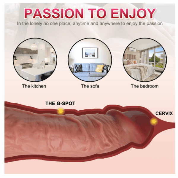 XL Rooster Dual Layer Silicone Dildo