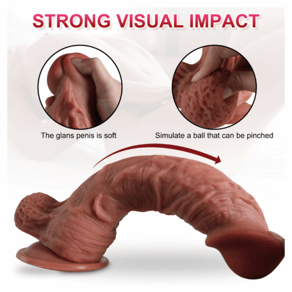 XL Rooster Dual Layer Silicone Dildo