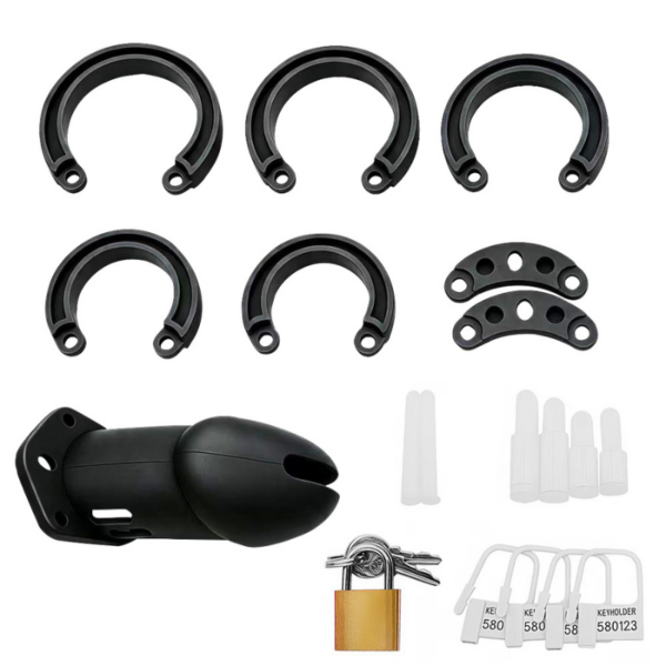 Nova Key Silicone Chastity Cage