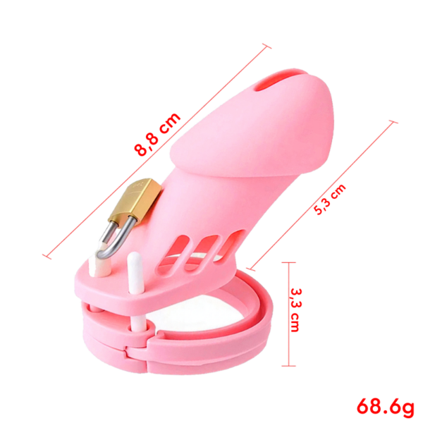 Nova Key Silicone Chastity Cage