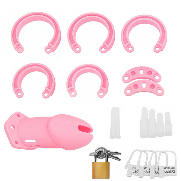 Nova Key Silicone Chastity Cage