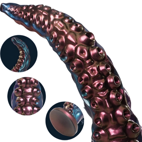 Cosmic Kraken Textured Tentacle Silicone Dildo
