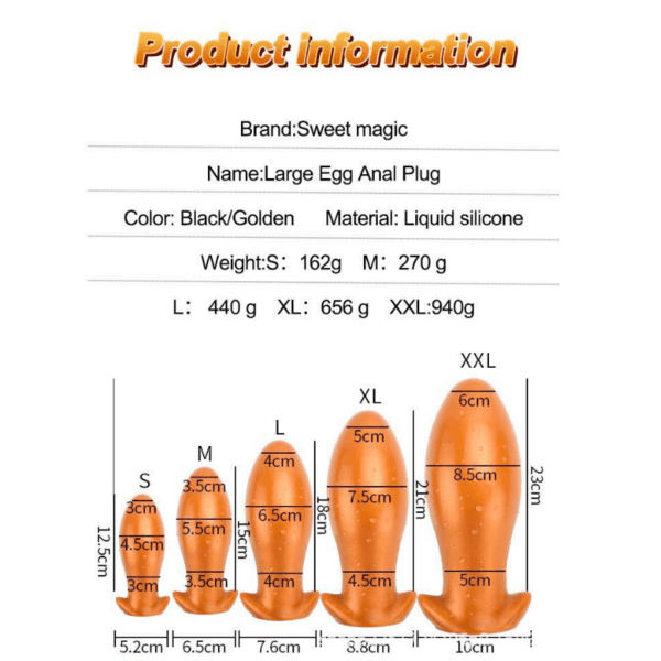 The Safe Egg Butt Plug S-XXL
