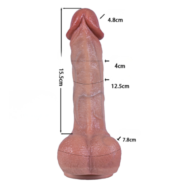 Roman Realistic Silicone Remote Control Vibrating Dildo