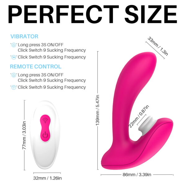 LIX Clit Sucking Vibrator Remote Controlled