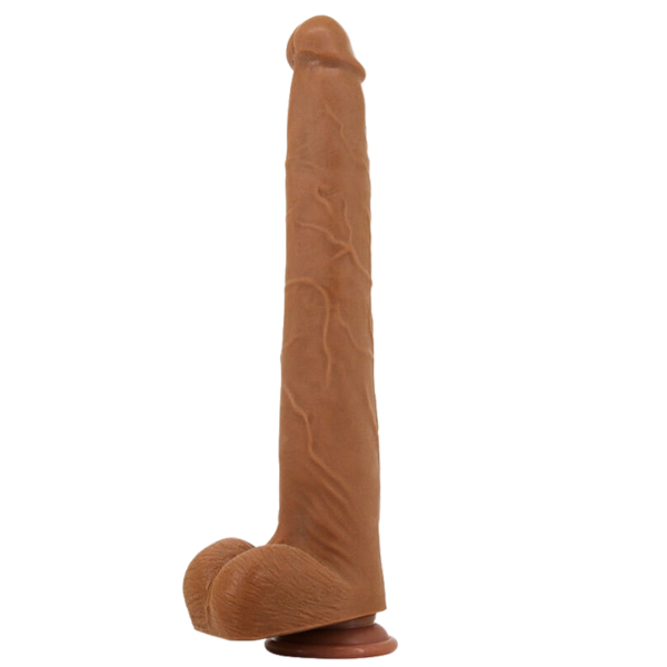 Viggo Long Super-Soft TPE Suction Dildo