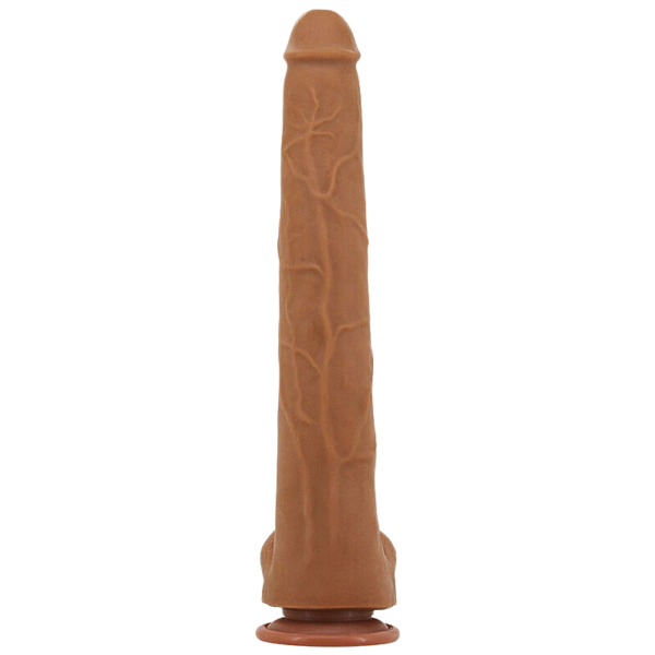 Viggo Long Super-Soft TPE Suction Dildo