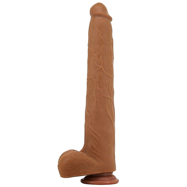 Viggo Long Super-Soft TPE Suction Dildo