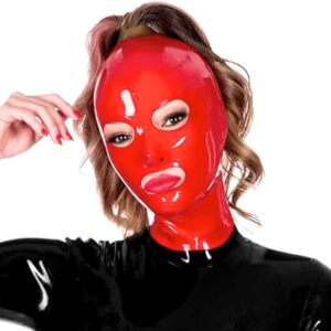 Red Hood Latex Mask