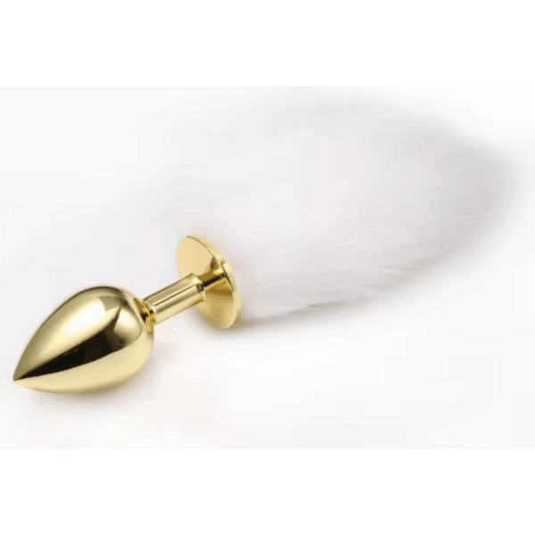 Luxury White Fox Tail Butt Plug
