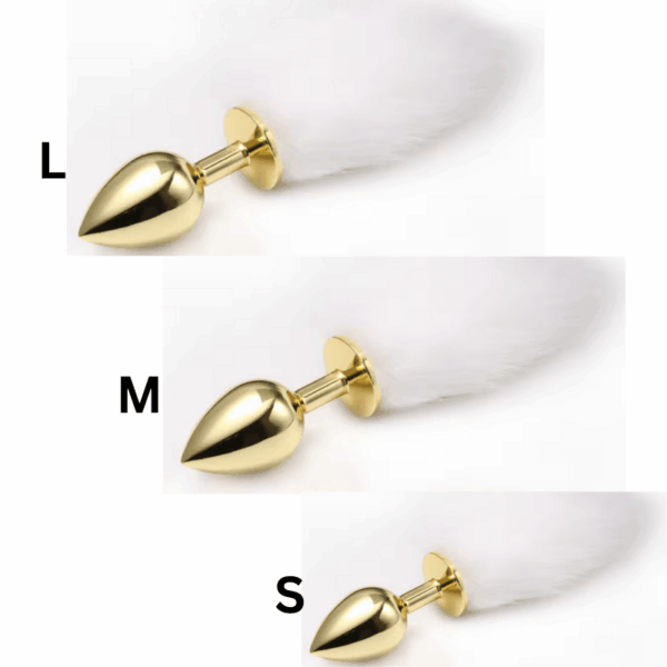 Luxury White Fox Tail Butt Plug