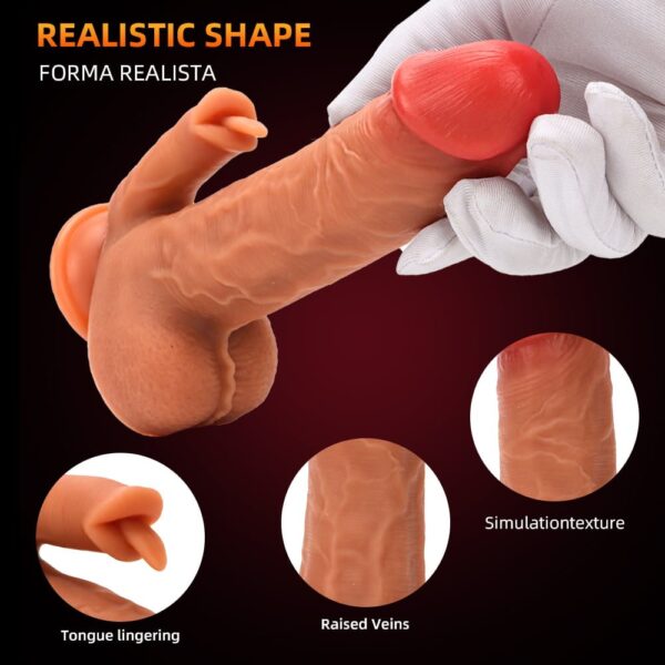 Super Soft Clit Lick Dildo