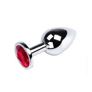 Ruby Jewel Metal Butt Plug