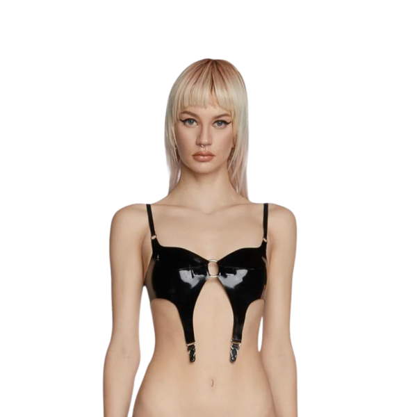 Mollie Latex Bra with Suspender