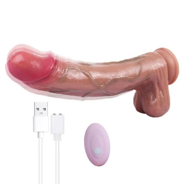 Super Soft Thrusting and Vibrating Dildo - Dildo Only